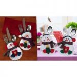 Pack of Snowman Cutlery Holders – 4 or 8! for only £5.99