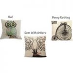 Vintage Style Scatter Cushion Covers – 8 Designs! for only £6.99