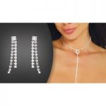 Strand Necklace and Double Strand Earrings for only £9.99