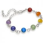 Chakra Simulated Gemstone Bracelet for only £6.99