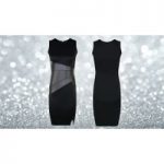 Faux-Leather Patchwork Pencil Dress for only £9.99