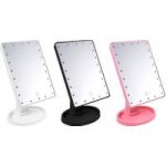 360-Degree Rotating 22-LED Touch Dimmable Mirror – 3 Colours for only £14.99