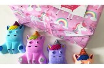 ‘Shimmer & Sparkle’ 4-Piece Handmade Unicorn Bath Bomb Gift Set for only £8.99