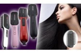 Next Gen’ 3-in-1 Hair Straightening Brush – 4 Colours for only £12.99