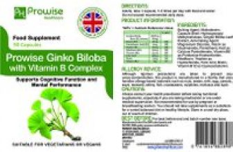 3-Month Supply of Ginko Biloba with Vitamin B Complex 2000mg – 90 Capsules for only £7.99