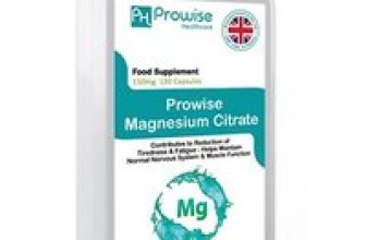 4-Month Supply of Prowise Magnesium Citrate Capsules – 120 Capsules! for only £6.99