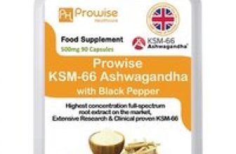 3-Month Supply of Ashwagandha With Organic Black Pepper 500mg – 90 Capsules for only £14.99