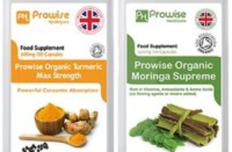 120 Organic Turmeric & 120 Organic Moringa Capsules for only £17.99