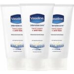 3 or 6 Vaseline Anti-Bacterial Intensive Care Hand Cream 75ml for only £8.99