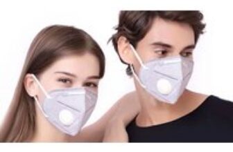 3, 5 or 10-Pack of Reusable N95 Valved Respirator Face Covers for only £12.99