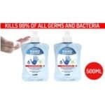 1 or 2-Pack of Termin8 Hand Sanitiser 500ml for only £7.99