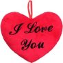 Plush Heart-Shaped Embroidered Cushion for only £5.99