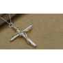 Silver and Gold Cross Necklace for only £9.99