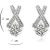 18K White Gold-Plated ‘Exolte’ Jewellery Set for only £19.99