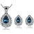 Rhodium-Plated Teardrop Jewellery Set – 5 Colours for only £14.99