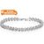 7ct Simulated Clear Sapphire Multi Link Bracelet for only £19.99