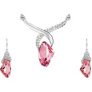 18K White Gold-Plated Crystal Drop Set for only £14.99