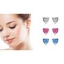Set of 3 18K Gold-Plated Heart Earrings with Crystals From Swarovski for only £12.00