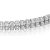 18K White Gold-Plated Tennis Bracelet with Clear CZ Crystals for only £15.99