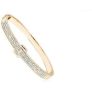 Gold Crystal Bangle Cuff for only £7.99