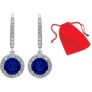 Rhodium-Plated Drop Earrings for only £12.99