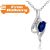 Brilliant Cut Blue Simulated Sapphire Pendant for only £14.00