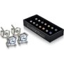Set of 7 Stud Earrings Made With Crystals From Swarovski for only £9.99