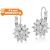 Marquis-Cut Rhodium-Plated Drop Earrings for only £15.99