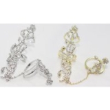 Multiple Stacked Crystal Rings – 2 Colours for only £5.99