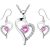 Swarovski Elements Crystal Heart Duo Set – 3 Colours for only £9.99