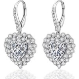 Heart Drop Crystal Earrings for only £12.00