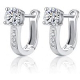 Crystal Buckle-Hoop Earrings – 1 or 2 Pairs! for only £4.99