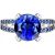 2.33ct Blue Simulated Sapphire Double Ring + FREE Earrings! for only £19.99