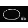Tennis Bracelet and Earrings Set for only £5.99