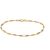 18ct Gold Plated Multi-Coloured Anklet With 17 Crystals for only £7.99