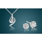Swirl Crystal Jewellery Set for only £8.99