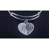 Silver Plated Mother and Daughter Bracelet for only £4.99