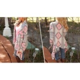 Aztec-Print Asymmetric Cardigan for only £11.99