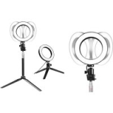 LED Dimmable Studio Ring Lights with Adjustable Stand – 2 Sizes for only £13.99
