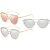 Cat Eye Vintage-Inspired Aviator Sunglasses – 3 Colours for only £6.99