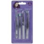 4-Piece Metal Tweezer Set for only £4.99