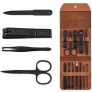 Manicure Set With PU Leather Wallet – 4, 12 or 16-Piece Set for only £4.99