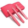 3-Piece Set of Stainless Steel Tweezers With Case – 5 Colours for only £4.99
