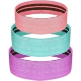 3-Pack of Booty Workout Fabric Resistance Bands for only £14.99